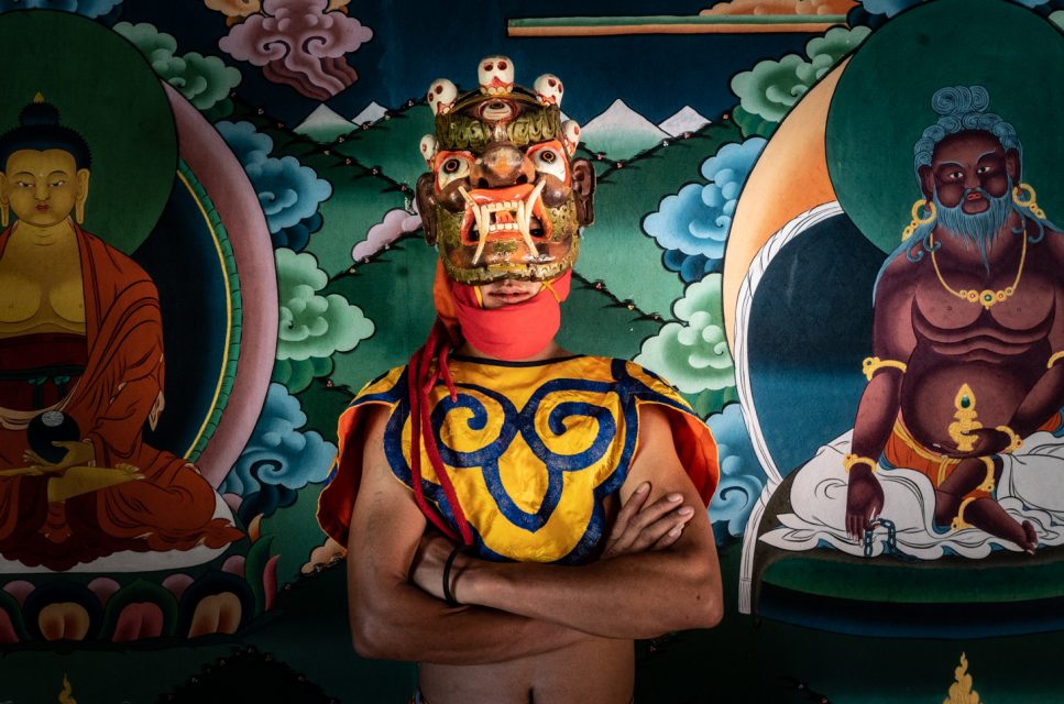 Man posing in Bhutan photo tour